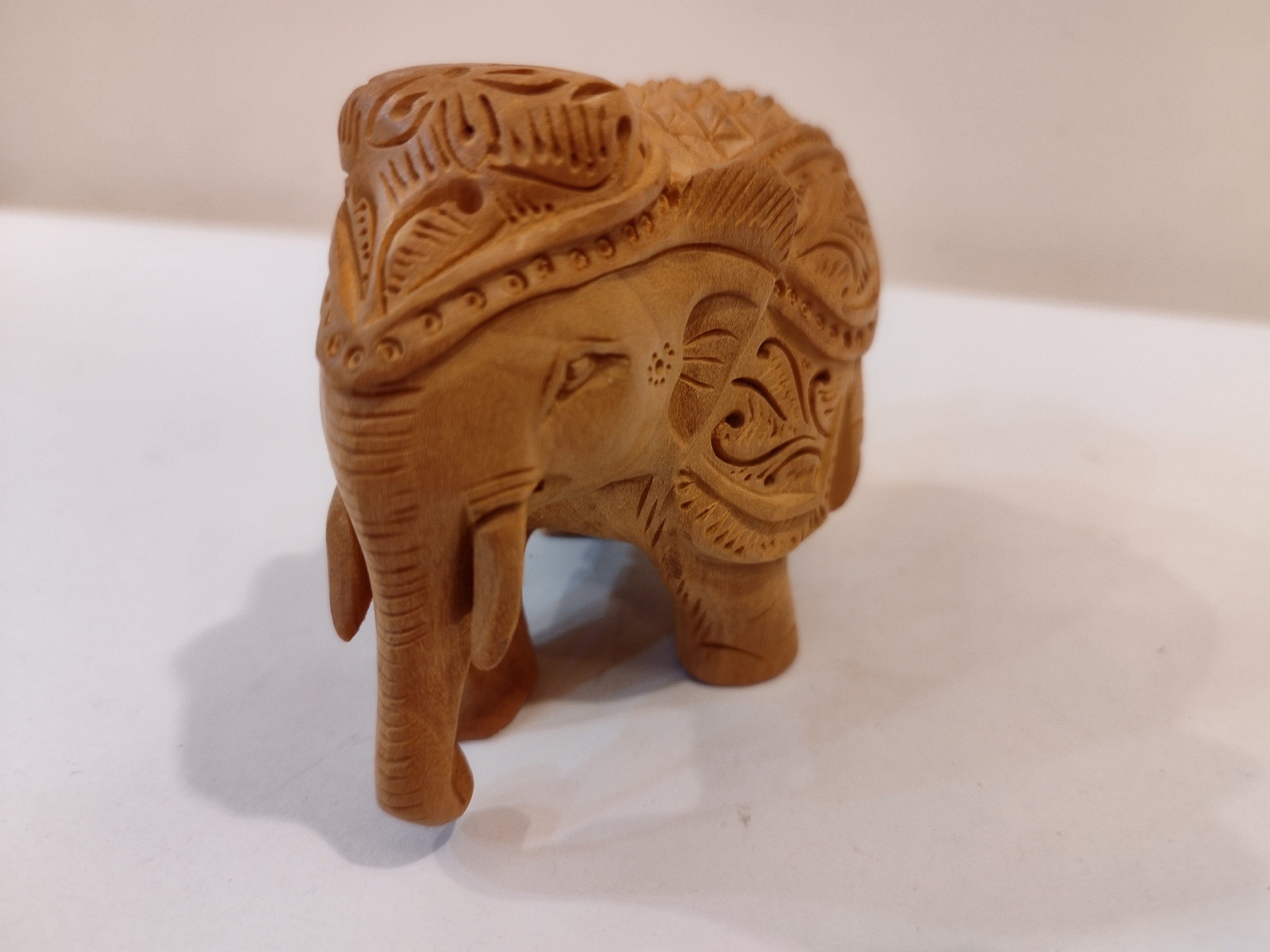 Handcrafted Kadam Wood Elephant in different Figurine (Any one piece Spiritual Decor