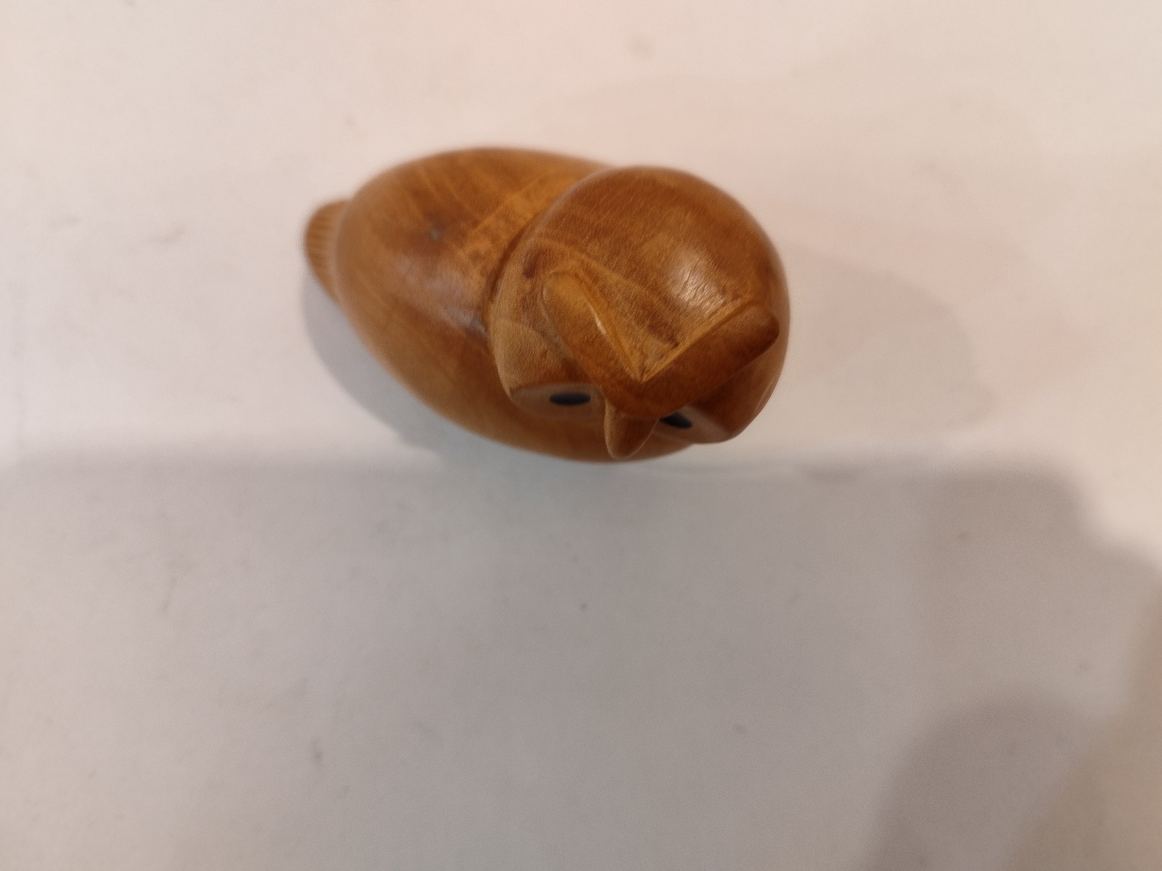 Handcrafted Kadam Wood Owl Figurine-3 Inches: Spiritual Decor, Prosperity Gift