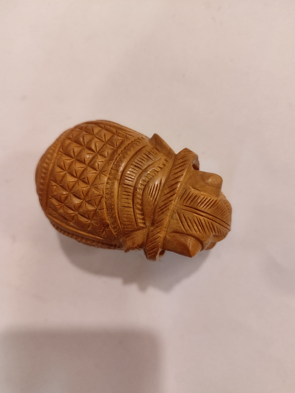 Handcrafted kadam wood elephant carved spiritual home decor
