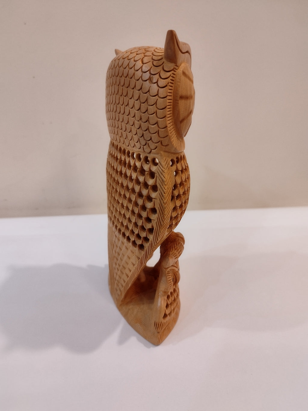 An owl one piece, mother and baby onyx inlay