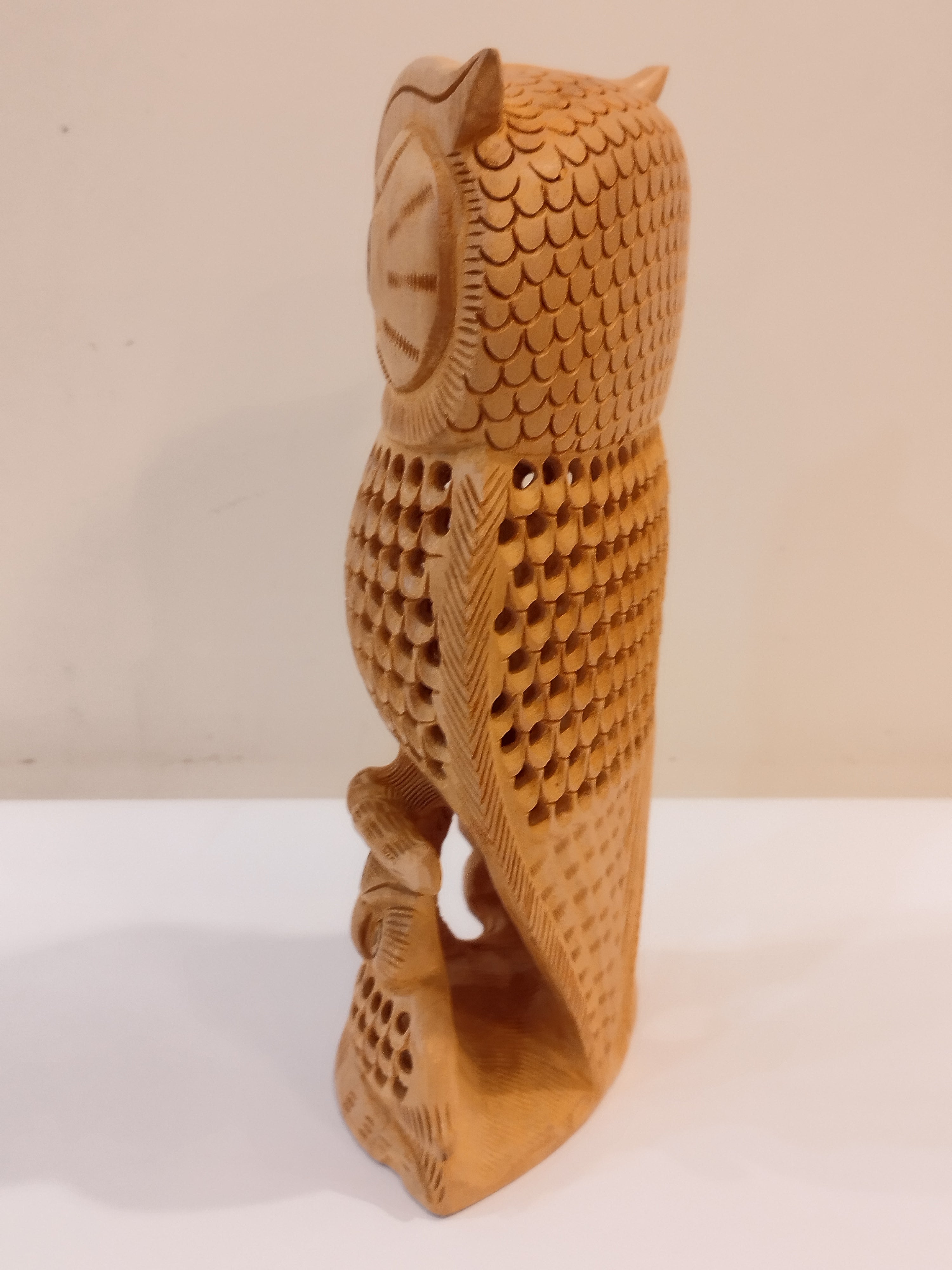 An owl one piece, mother and baby onyx inlay