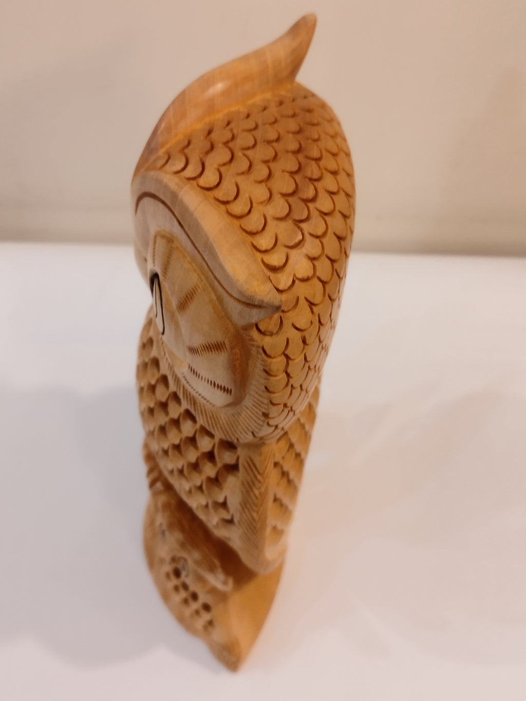 An owl one piece, mother and baby onyx inlay