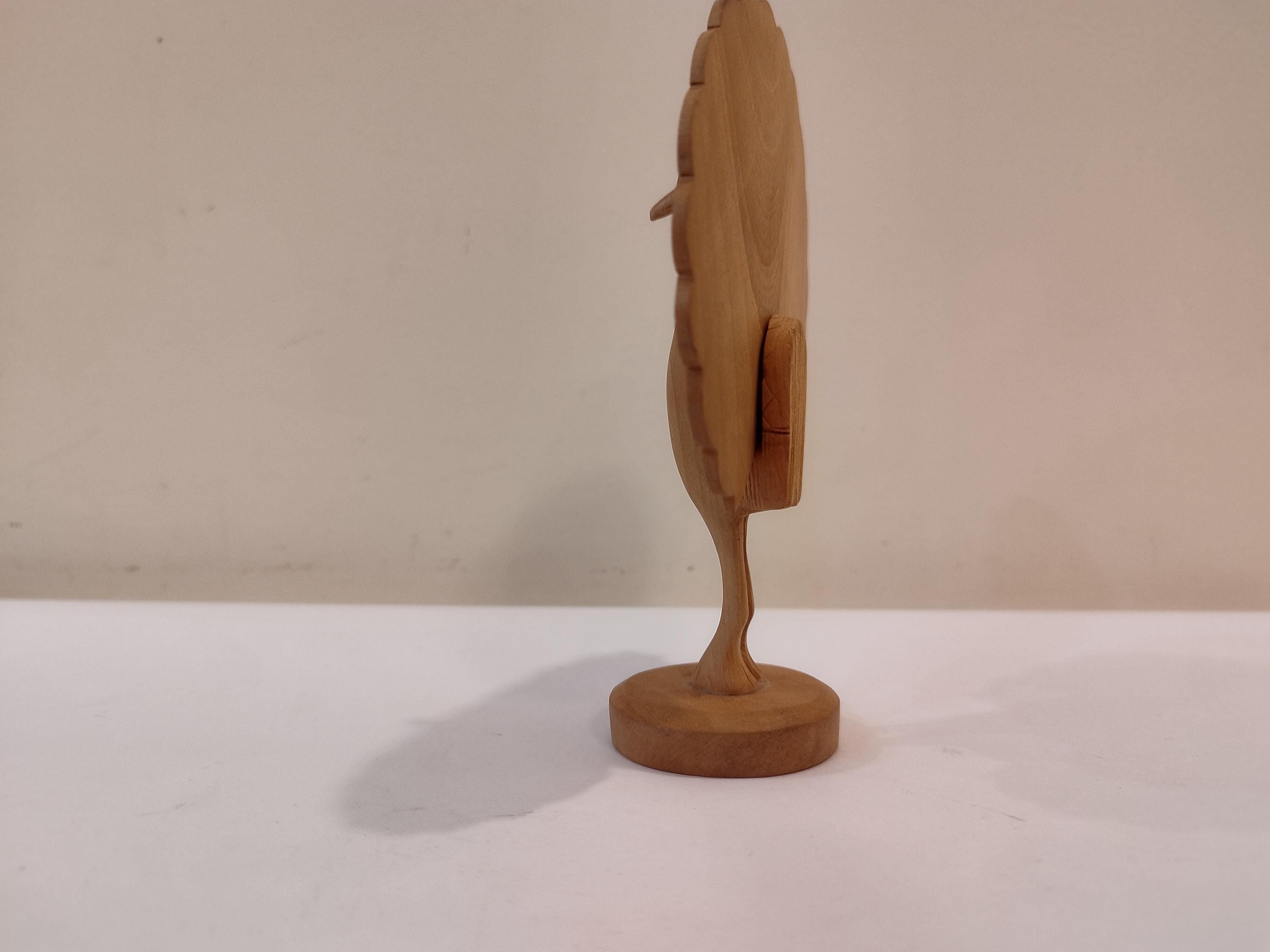 Peacock dancing, five inches in height. gives peace and prosperity in all festival