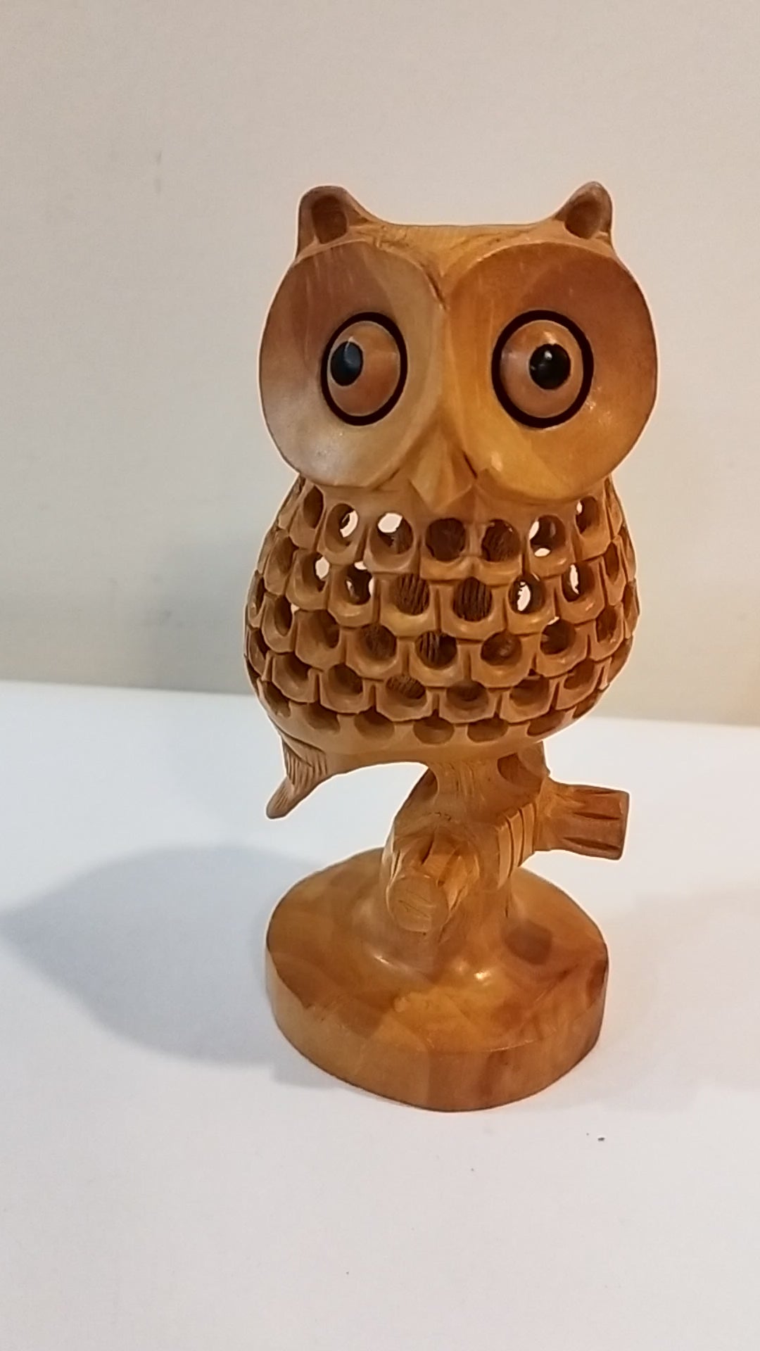 Handcrafted Kadam Wood Owl Statue - Maa Laxmi Carrier - 5 Inch